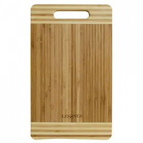 Дошка кухонна бамбукова прямокутна 34 х 20 х 2 см Lessner 10301-34 LS
