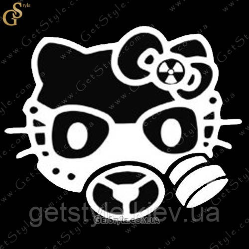 Наклейка "Hello Kitty Gas Mask"