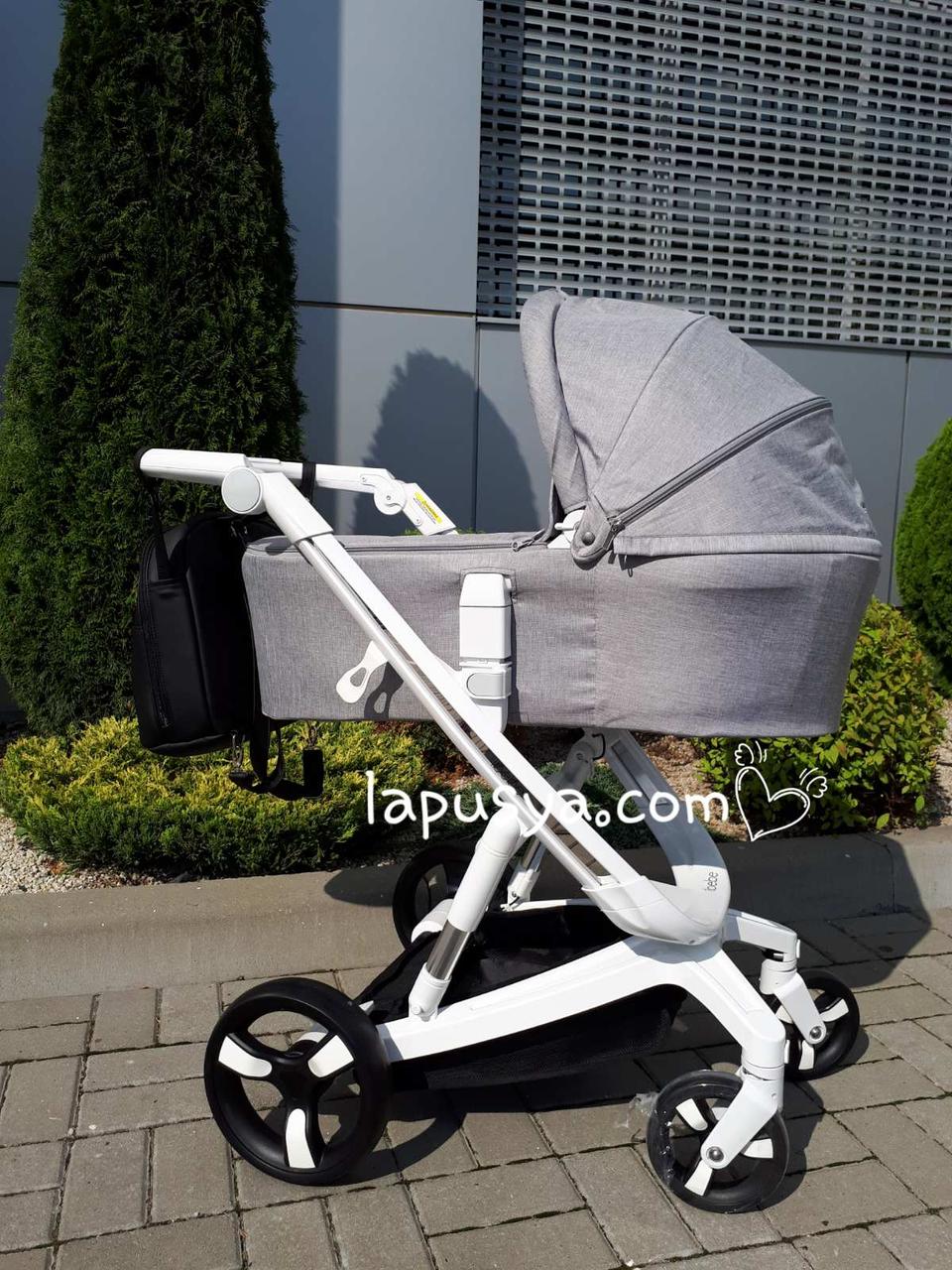 Дитяча універсальна коляска 2в1 Ibebe i-stop IS1 grey ( АйБебе ай-стоп), фото 1