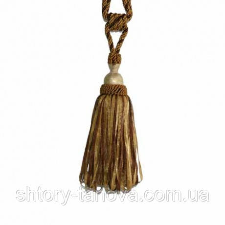 Кутас имеджен органза, коричн-золото, фото 1