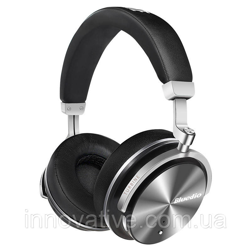 Бездротові Bluetooth-навушники Bluedio T4 з металевим каркасом (Чорний)