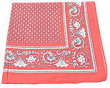 Бандана класична з бавовни Margin з візерунками і принтом унісекс колір кораловий 55*55 см, фото 2
