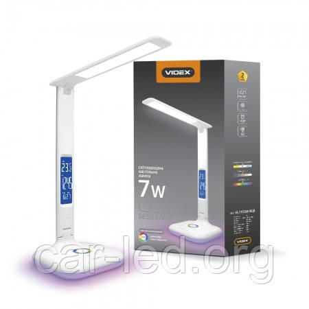LED настільна лампа VIDEX TF05W-RGB 7W 3000-5500K