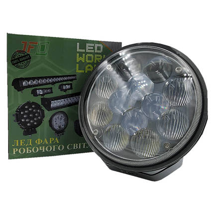 36W (12x3W/гібридний промінь, круглий корпус) 2520 lm LED Фара додаткова JFD-1059, фото 2