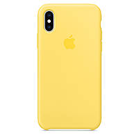 Силіконовий чохол Silicone Case Premium для iPhone X / Xs  Canary Yellow