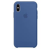 Силіконовий чохол Silicone Case Premium для iPhone X / Xs  Delft Blue