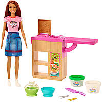 Лялька Барбі приготування локшини Barbie Noodle Bar GHK44