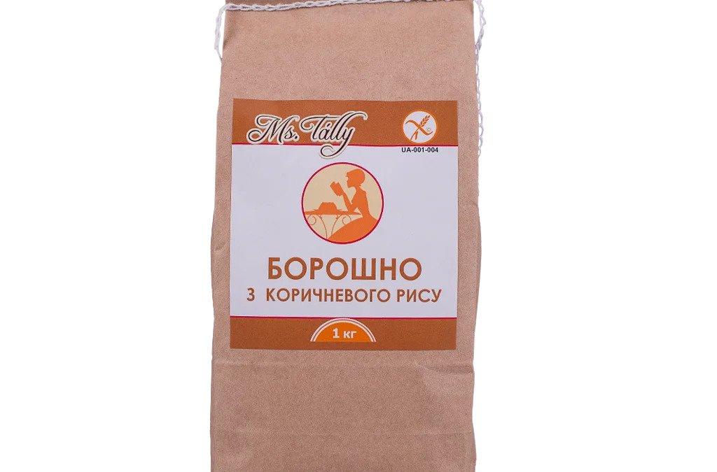 Борошно безглютенове з коричневого рису, 1 кг, Ms Tally