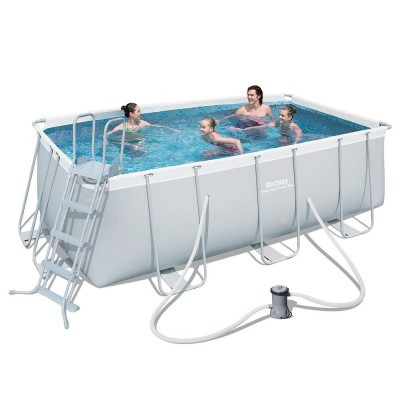 Басейн каркас BestWay 56456 Ultra Frame Rectangular Pool 412х201х122 см