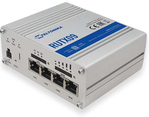 Промышленный 4G маршрутизатор (Dual Sim) Wi-Fi/Ethernet Teltonika RUTX09