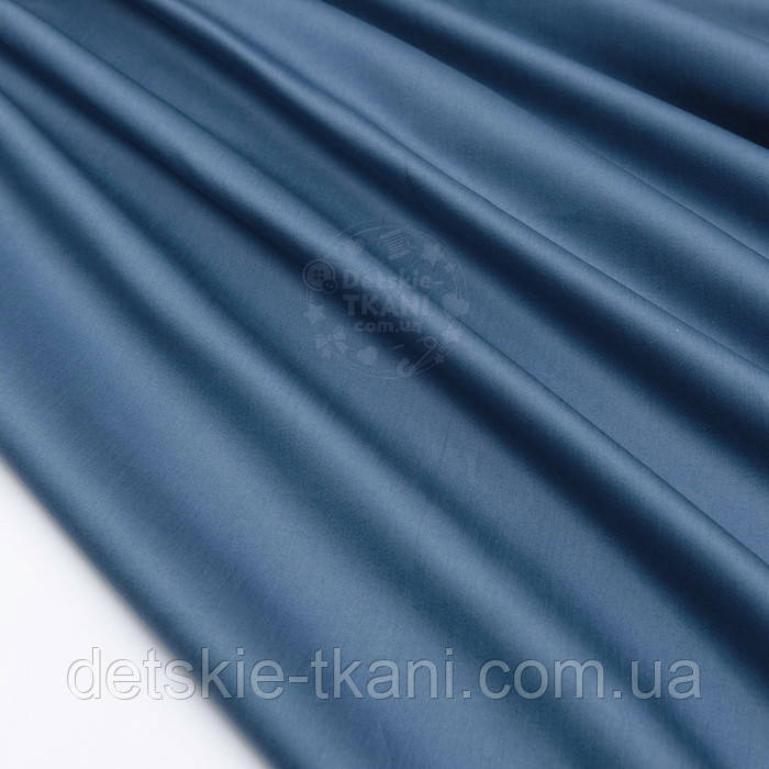 Сатин преміум, колір сутінково-синій, ширина 240 см (№2792), фото 1