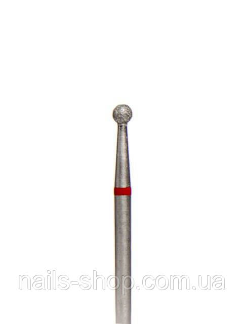Насадка з діамантовим напиленням "куля" (червона) 2,5 мм, фото 1