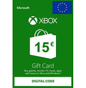 Подарункова карта Xbox Live Gift Card на суму 15 euro, EU-регіон