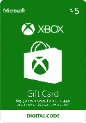 Подарункова карта Xbox Live Gift Card на суму 5 euro, EU-регіон