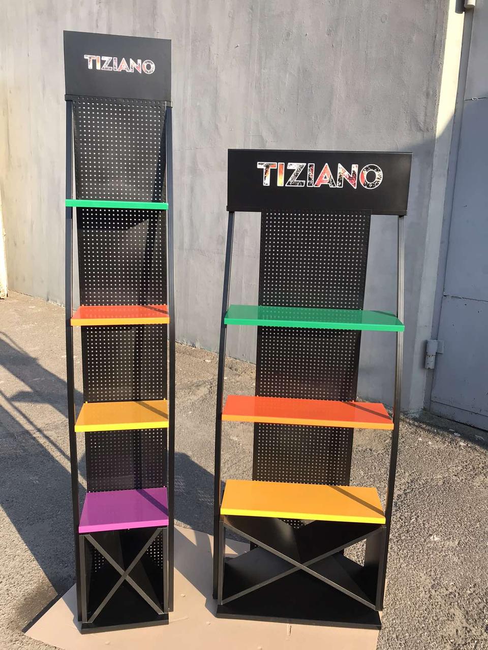 Стійка з перфорацією 4 полиці, 210*32*24 см