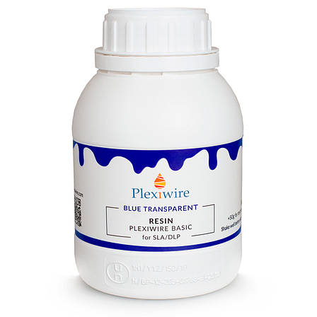 Фотополимерная смола Plexiwire resin basic 0.5 кг синій прозорий, фото 1