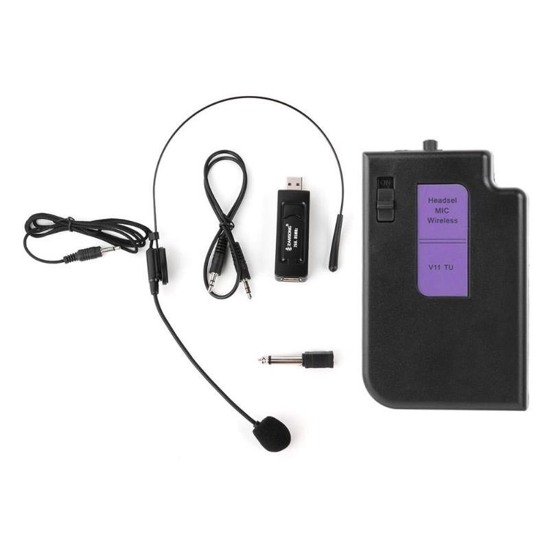 Радиомикрофон беспроводный петличный ZANSONG V11 c USB приёмником, VHF 268.85 МГц, дальность 50 метров - фото 7 - id-p1198141468