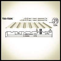 Профнастил Кровельный | Blachy Pruszynski | Т 20 К | 0.7 мм | РЕ 25 МК | RAL 9010 |