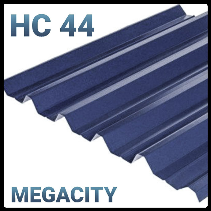 Профнастил НС-44 / RAL 7024 (темно-сірий) МАТ / 0,45 мм