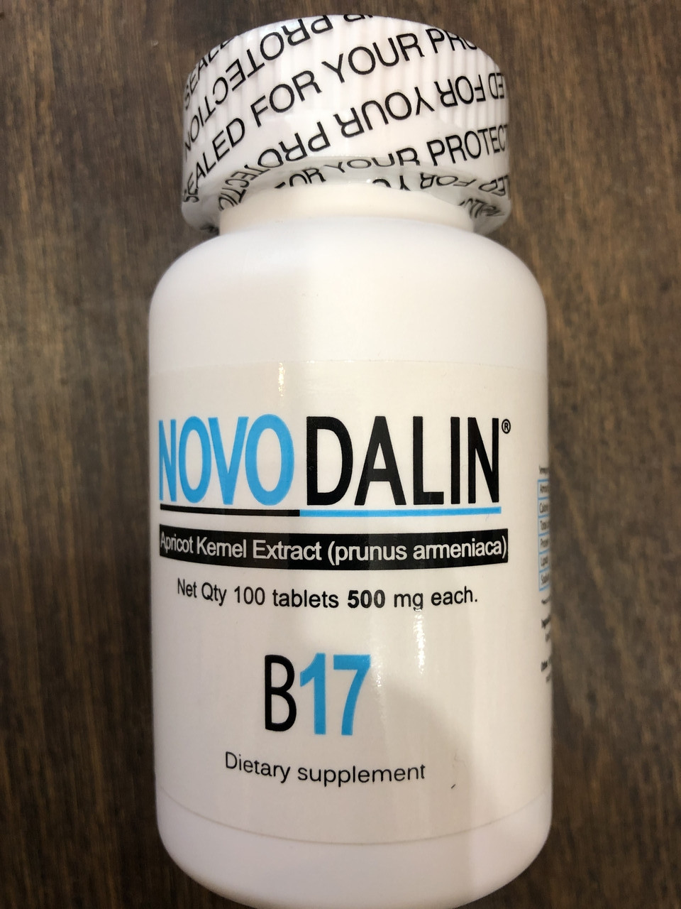 Вітамін Б17 Амигдалін NOVODALIN vitamin B-17 500 mg 100tabl
