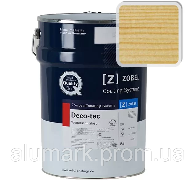 Лак фасадный ZOBEL Deco-tec 5420 "Янтарь" шелковисто-матовый, 1 л, фото 2