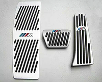 Накладки на педали BMW 1, 2, 3 и 4-й серии АКПП (алюминий, без сверления)