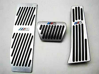 Накладки на педали BMW 1й серии E90-E93, E87, E84 АКПП (алюминий, без сверления)