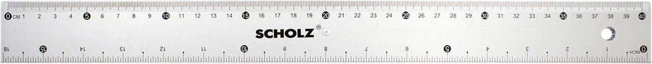 Лінійка пласт.прозор. 40см "Scholz" №9031(24)