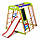 Дитячий спортивний куточок для дому "Карамелька Plus 3" ТМ SportBaby, розміри 1.3х1.24х1.32м, фото 7