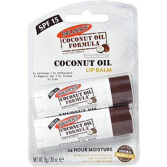 Зволожуючий бальзам для губ Palmer's Coconut Oil Formula Lip Balm SPF 15 Duo 2 х 4 г