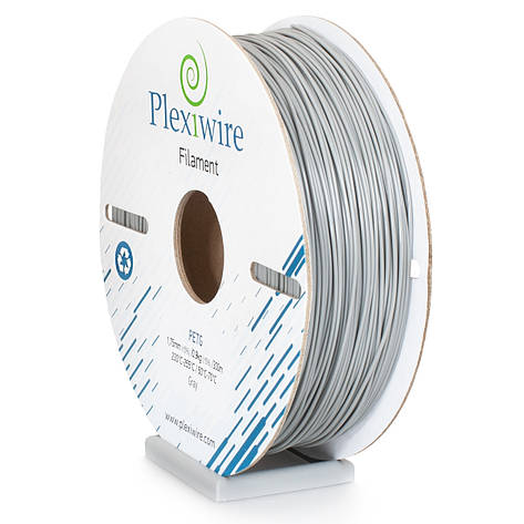Пластик в котушці PETG 1,2 кг/400 м, Plexiwire, Сірий, фото 1