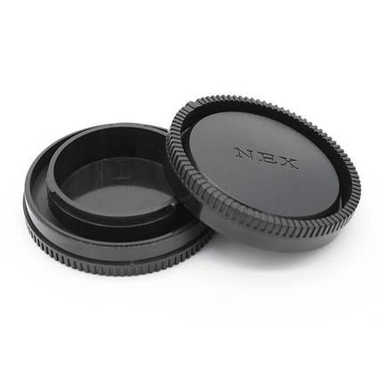Задня кришка об'єктива + кришка байонета для Sony NEX-3/NEX-5/NEX-7, фото 1