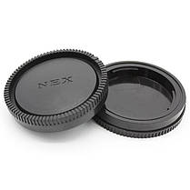 Задня кришка об'єктива + кришка байонета для Sony NEX-3/NEX-5/NEX-7, фото 4