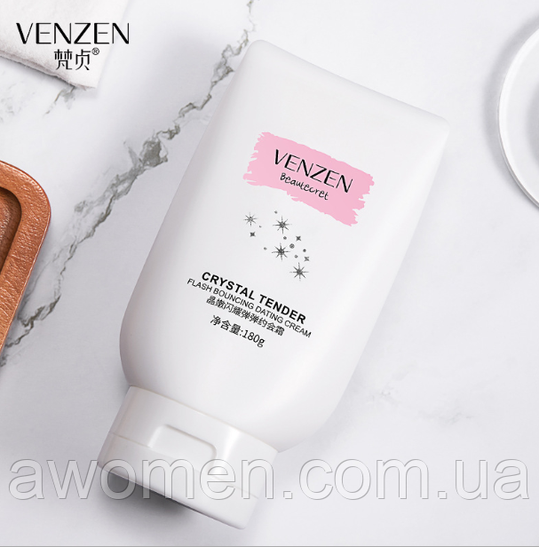Літній крем для тіла Venzen Crystal Tender Flash Bouncine Dating Cream 180 g
