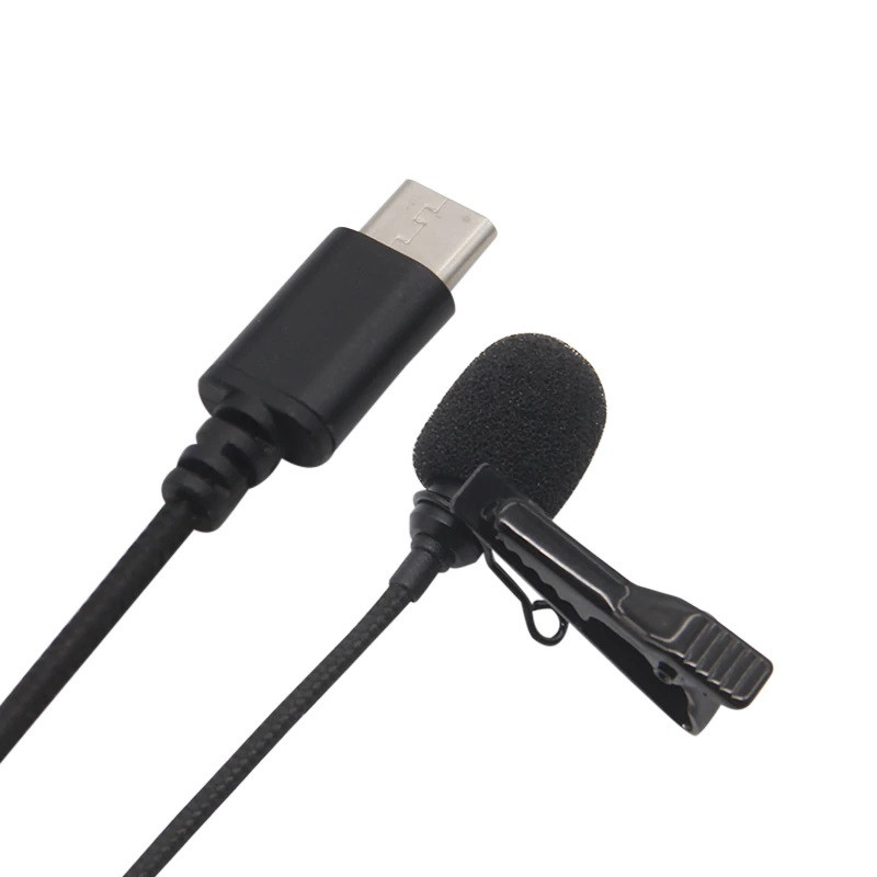 Мікрофон петличний для телефона та комп'ютера Type-C роз'єм Alitek XT-10 (петличка)