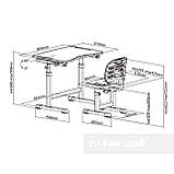 Комплект парта + стілець трансформери Omino Grey FunDesk, фото 8