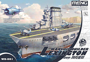 WARSHIP BUILDER - LEXINGTON. Збірна модель мультяшного корабля (збірка без клею). MENG MODEL WB-001, фото 2