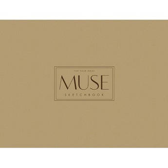 Альбом для ескізів "Muse" А4+ 40 аркушів 100 г/м2, горизонтальне склеювання Альбом для єскізів "Muse