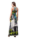 Гарний довгий сарафан максі яскравого забарвлення, плаття літнє, фото 2