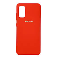 Silicone Case Premium на Samsung S20 Red