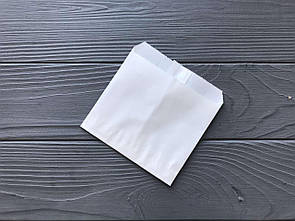 Пакет саше білий 115х110х0 мм. 60гр/м2 (середньої жиростійкості) 109Ф