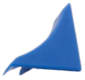 Бортик для стільниці F3M, декоративно - вологозахисний: Заглушка, колір синій, Made in Poland (код39)