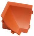 Бортик для стільниці F3M, декоративно - вологозахисний: Кут внутрішній, колір вишня, Made in Poland (код45)