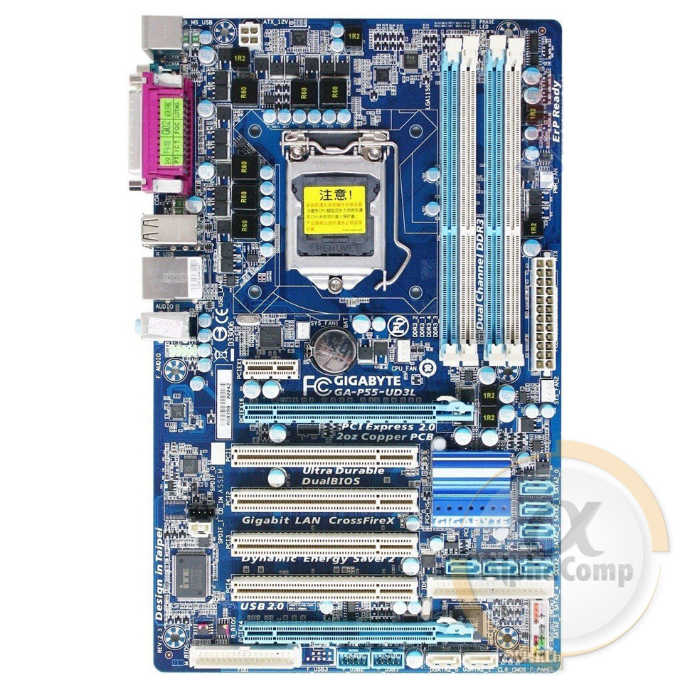 Материнська плата Gigabyte GA-P55-UD3L (s1156/P55/4xDDR3) БУ