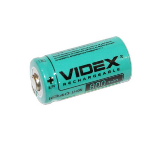 Акумулятор Videx Li-Ion 16340 (без захисту) 800 mAh, фото 2