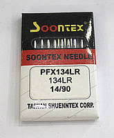 Иглы для прямострочных швейных машин (заточка "лопатка" для кожи ) Soontex DP*5LR №90 (134LR) толстая колба