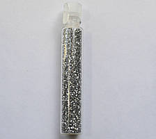 Блискітки для дизайну нігтів №8 (срібло)