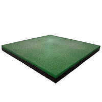 Резиновая плитка 500х500х30 мм (зеленая) PuzzleGym