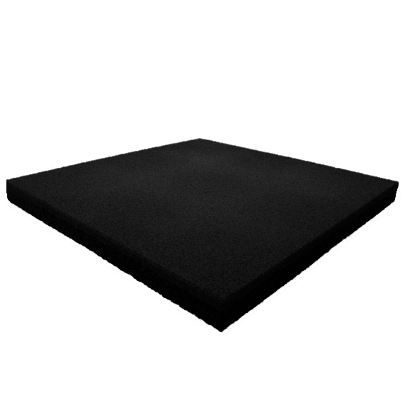 Резиновая плитка 500х500х30 мм (черная) PuzzleGym - фото 1 - id-p628037108