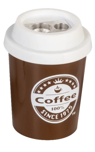 Точилка Brunnen Coffe to go коричнева з білим